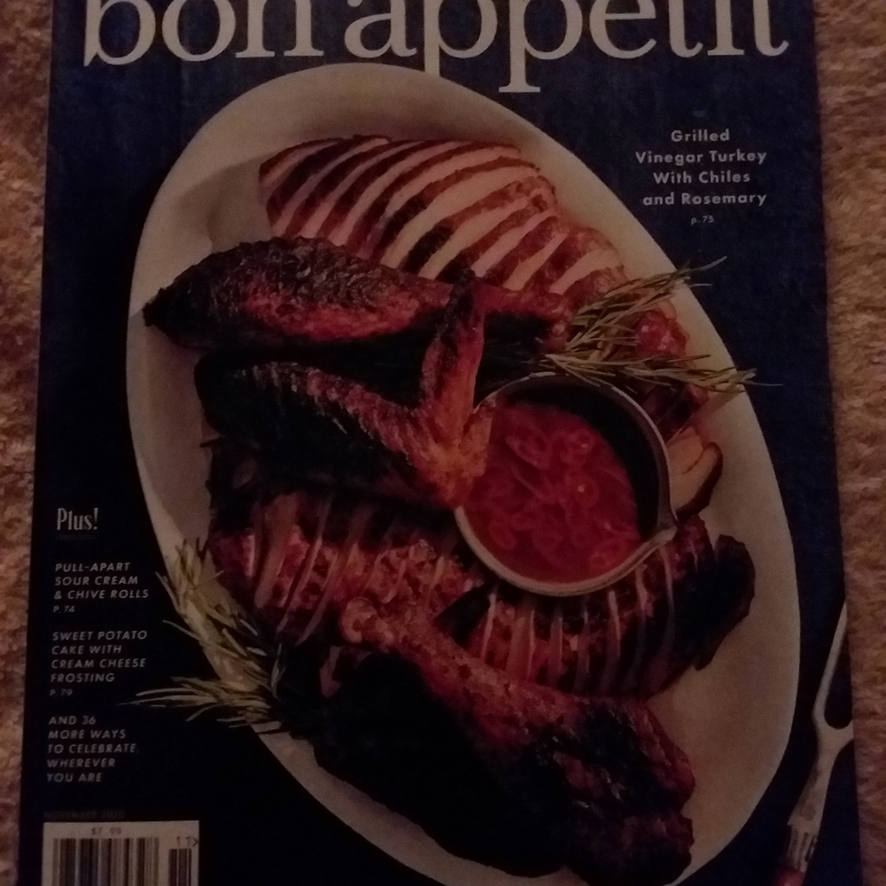 Bon Appetit Magazine NOVEMBER 2020 Thanksgiving